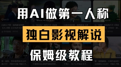 用AI做第一人称独白影视解说,手把手教学,保姆级教程-聚伍星盟